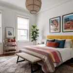 beautiful colorful bedroom