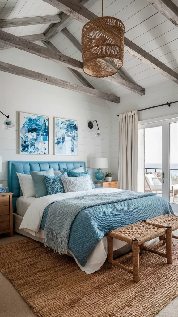 bedroom ideas blue coastal theme