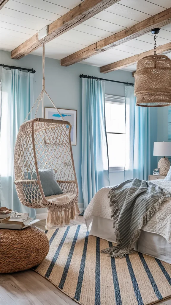 bedroom ideas blue coastal cozy