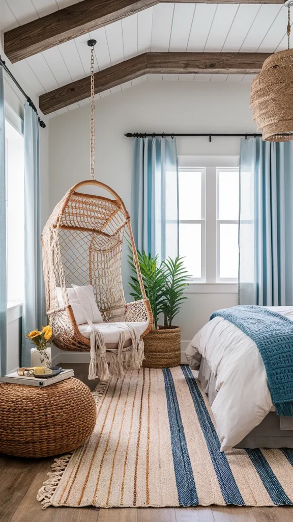 bedroom ideas blue coastal cozy