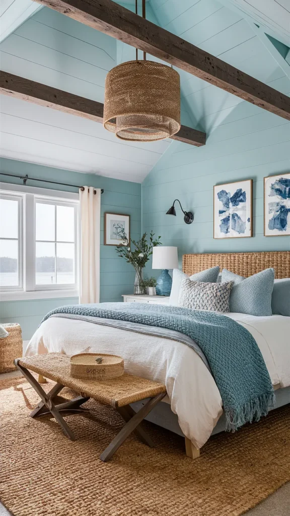 bedroom ideas blue coastal theme