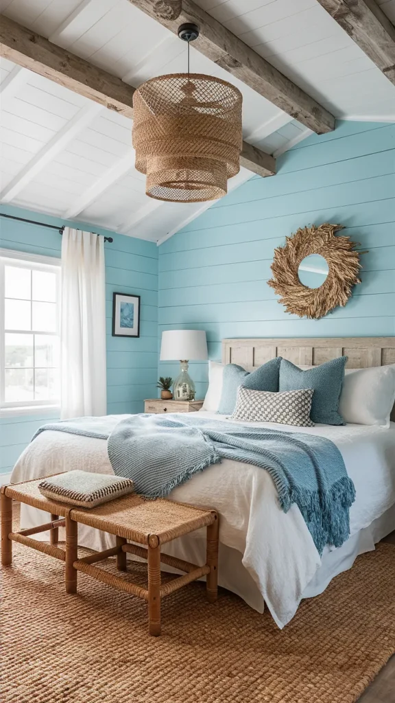 bedroom ideas blue coastal theme