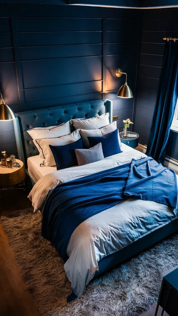 bedroom ideas blue navy