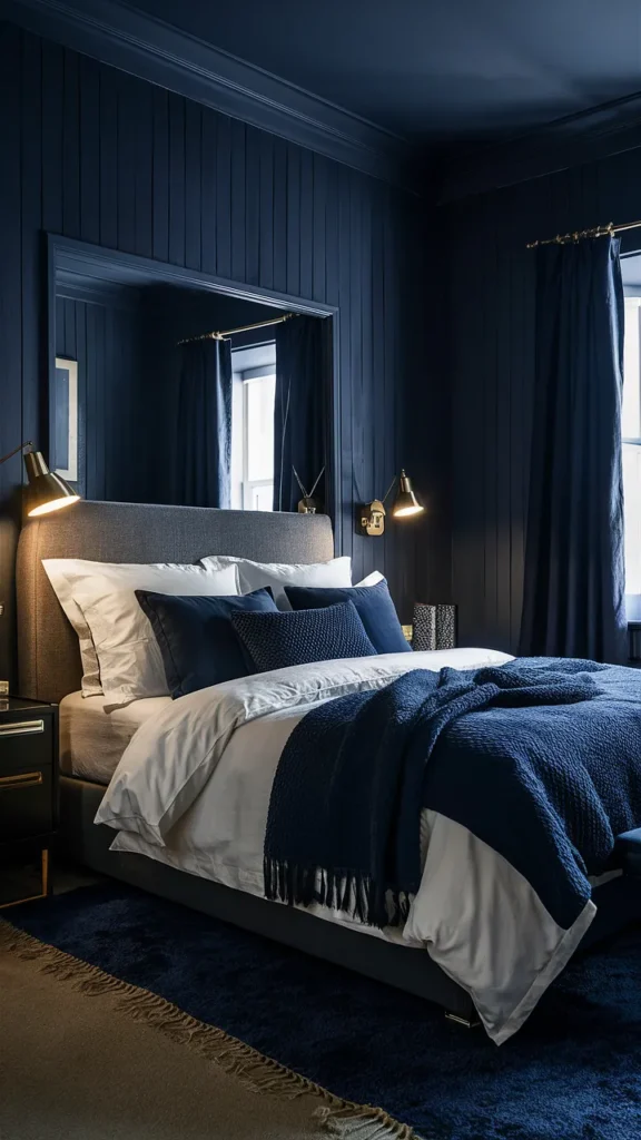 bedroom ideas blue navy
