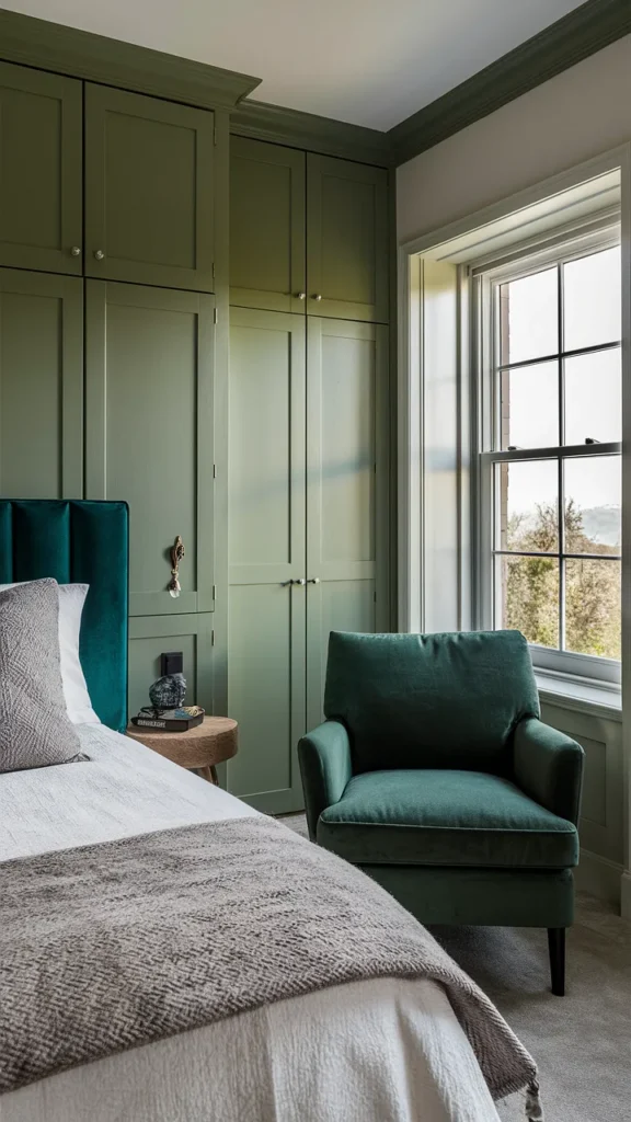 bedroom ideas green furniture