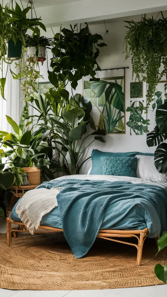 bedroom ideas green urban jungle