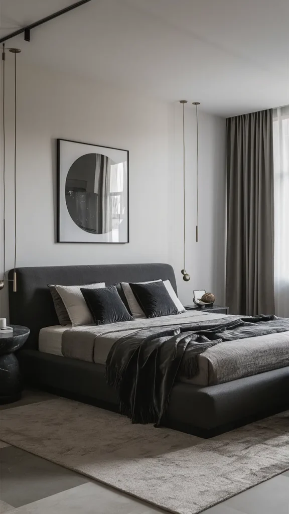 bedroom ideas grey minimalist luxury
