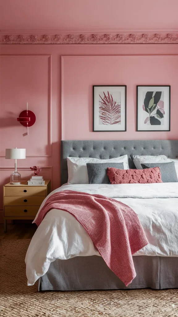bedroom ideas pink coquette
