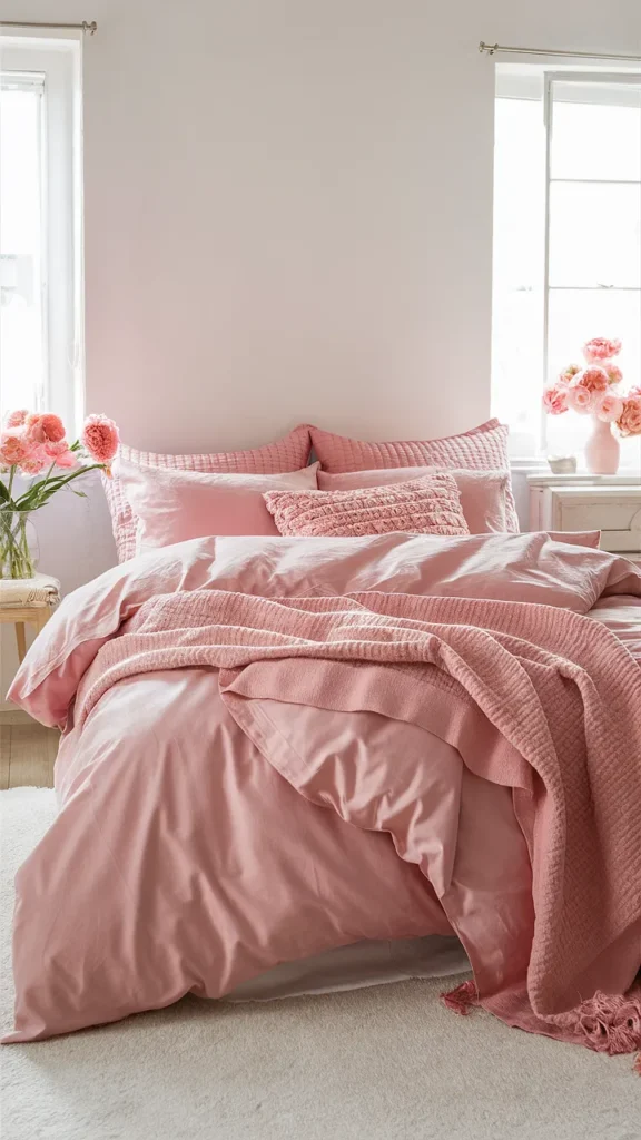 bedroom ideas pink cozy