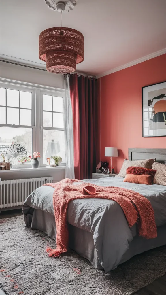 Vibrant Pink and Orange Bedroom Ideas 🍊💖