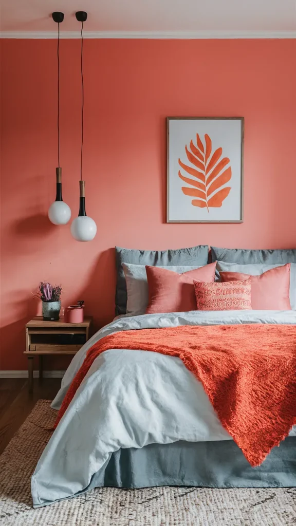 Vibrant Pink and Orange Bedroom Ideas 🍊💖
