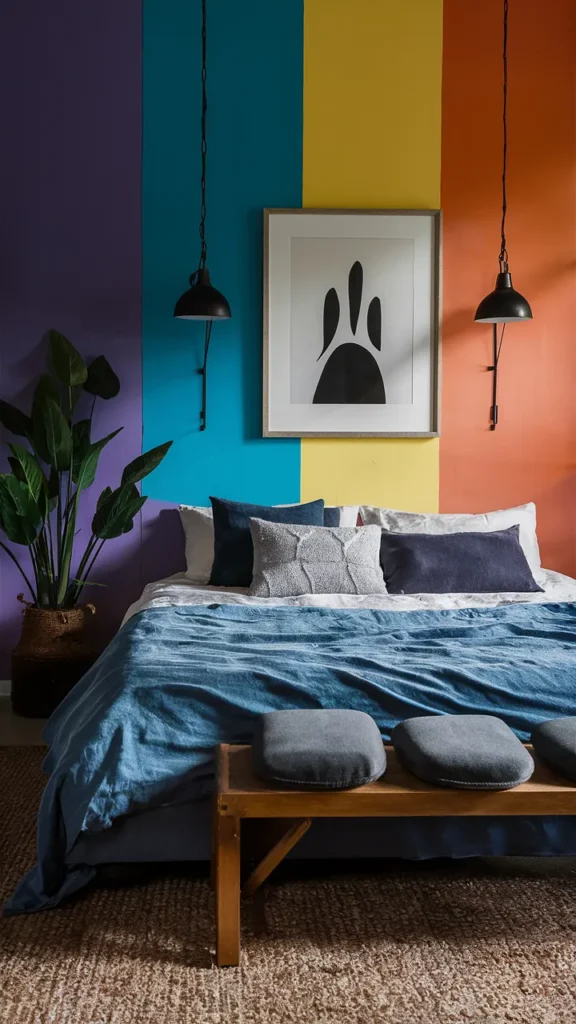 colorful bedroom ideas eclectic