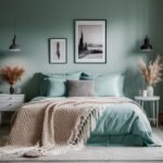 green beautiful bedroom