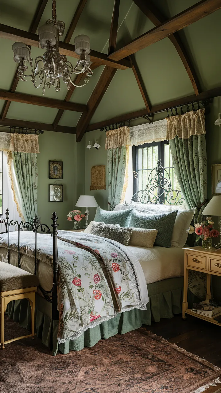 green bedroom ideas english garden