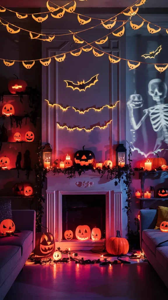 halloween room decor lights