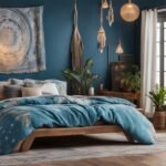 Blue Boho Bedroom