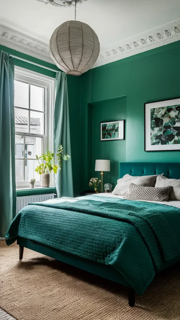jade green bedroom decor ideas