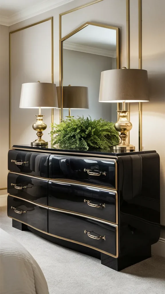 bedroom ideas black dresser