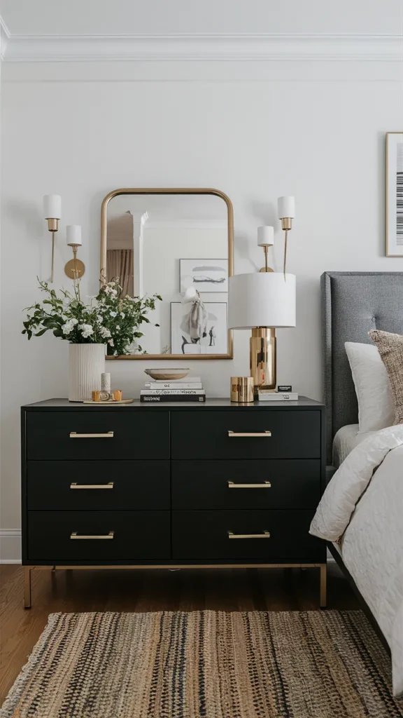 bedroom ideas black dresser