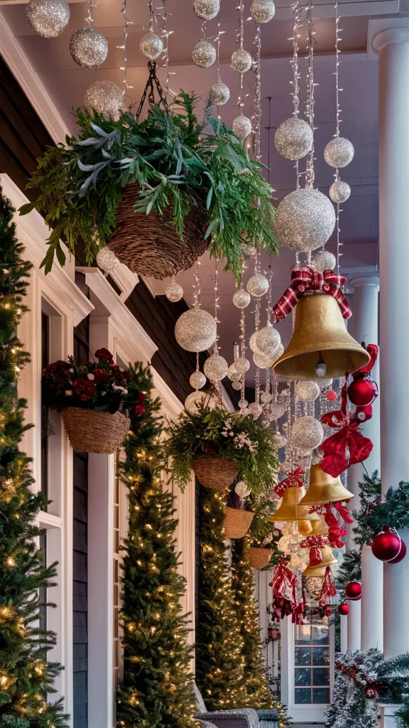 christmas porch decor hanging