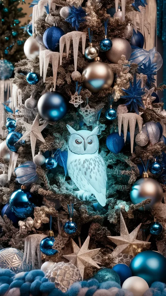 christmas tree ideas aesthetic blue