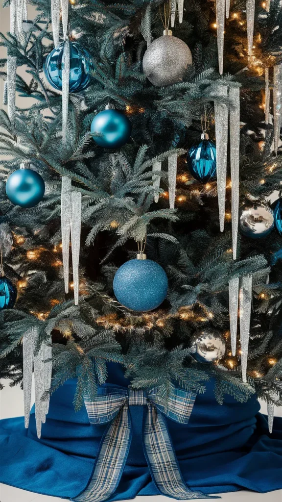 christmas tree ideas aesthetic blue