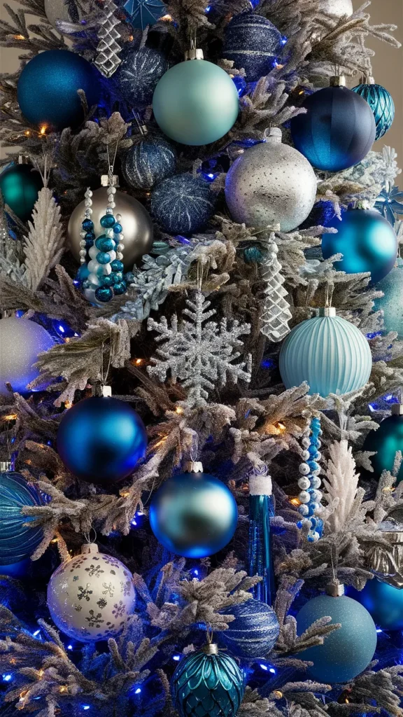 christmas tree ideas aesthetic blue
