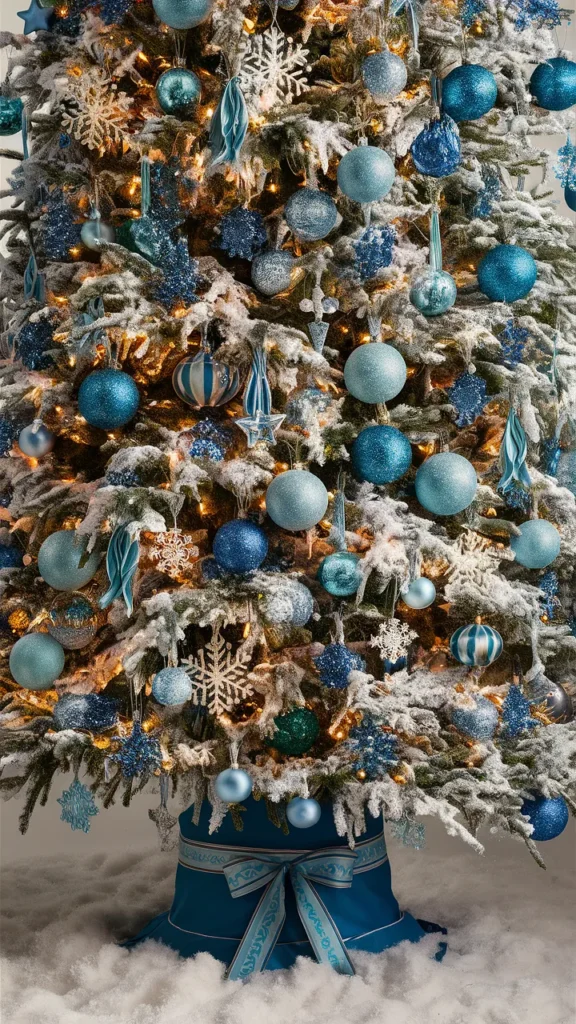 christmas tree ideas aesthetic blue