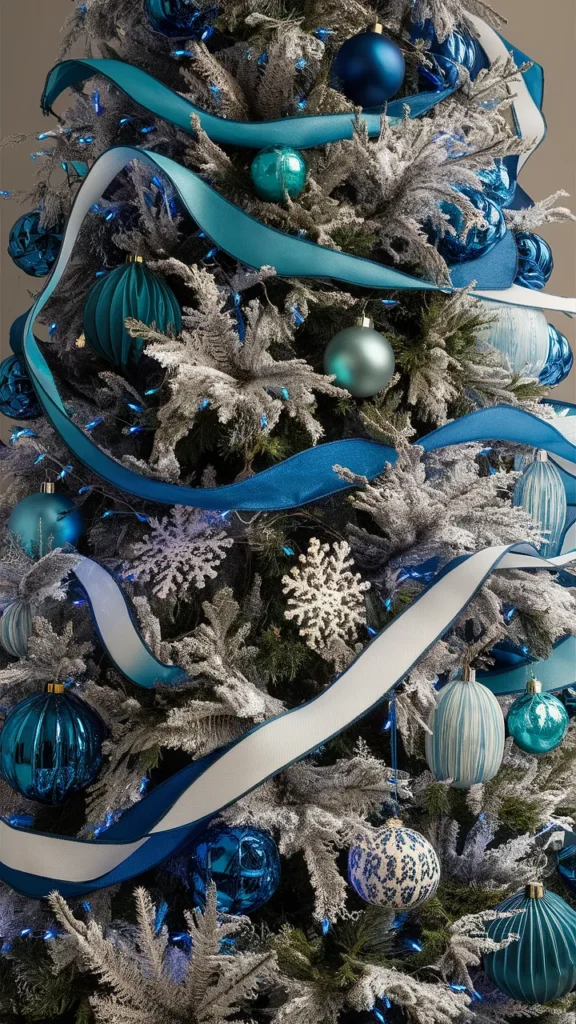 christmas tree ideas aesthetic blue
