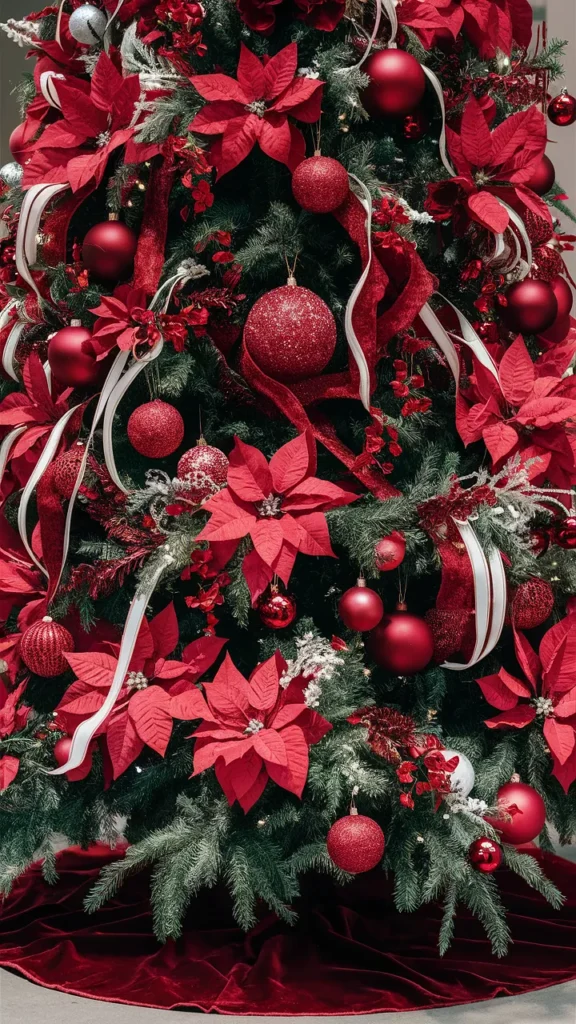 christmas tree ideas aesthetic red