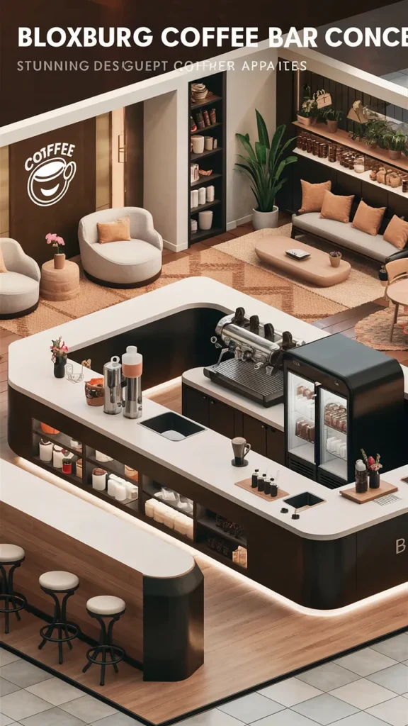 coffee bar ideas bloxburg