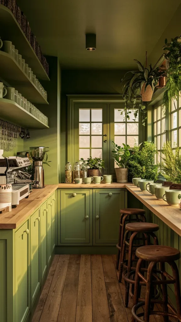 coffee bar ideas green