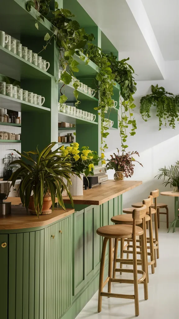 coffee bar ideas green