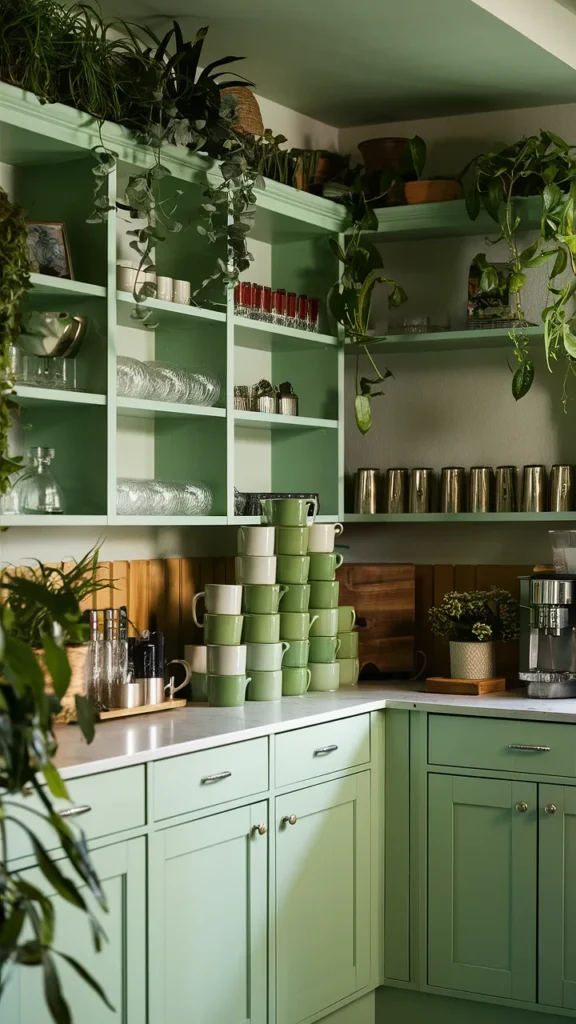 coffee bar ideas green