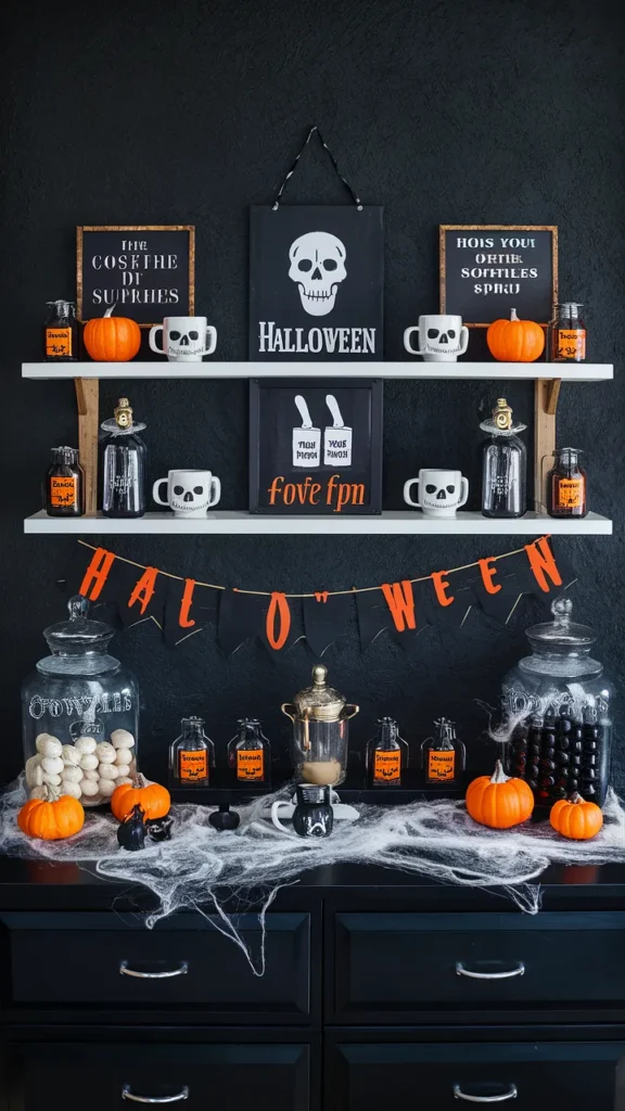 coffee bar ideas halloween