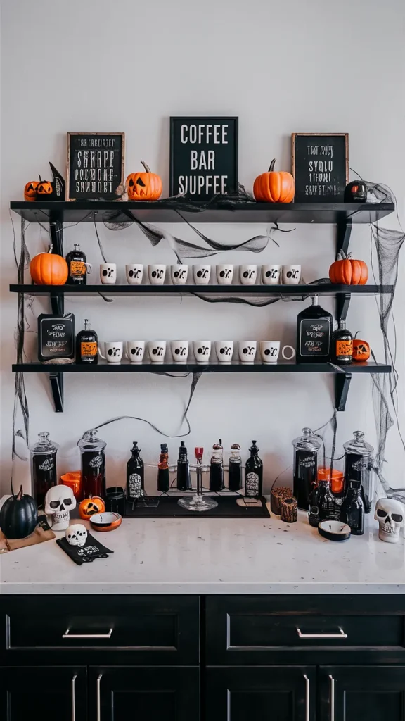 coffee bar ideas halloween