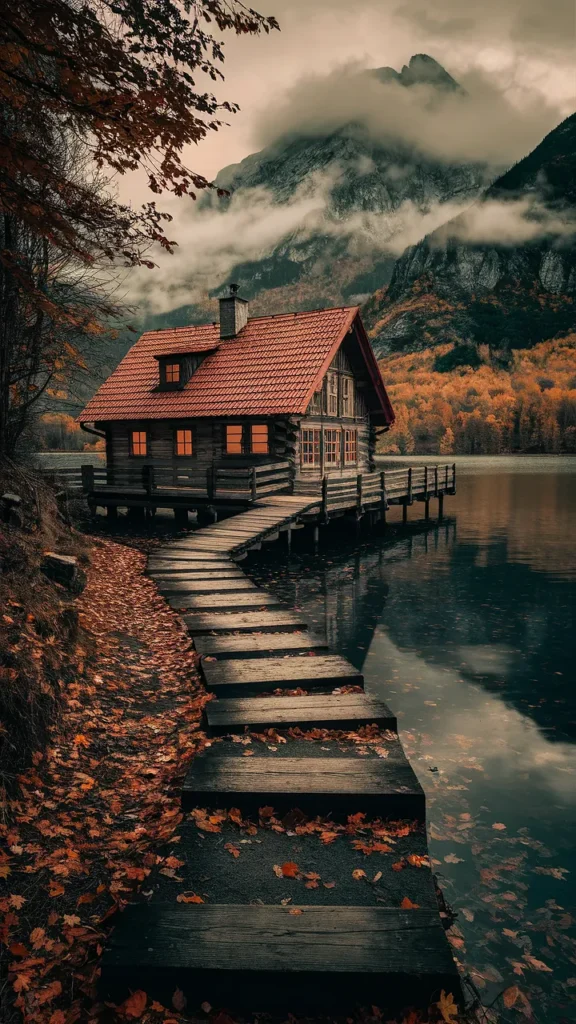 Cozy Fall Lake House Decor & Scenic Vibes