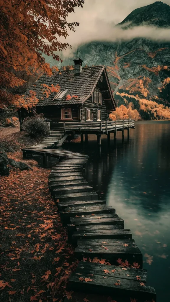 Cozy Fall Lake House Decor & Scenic Vibes