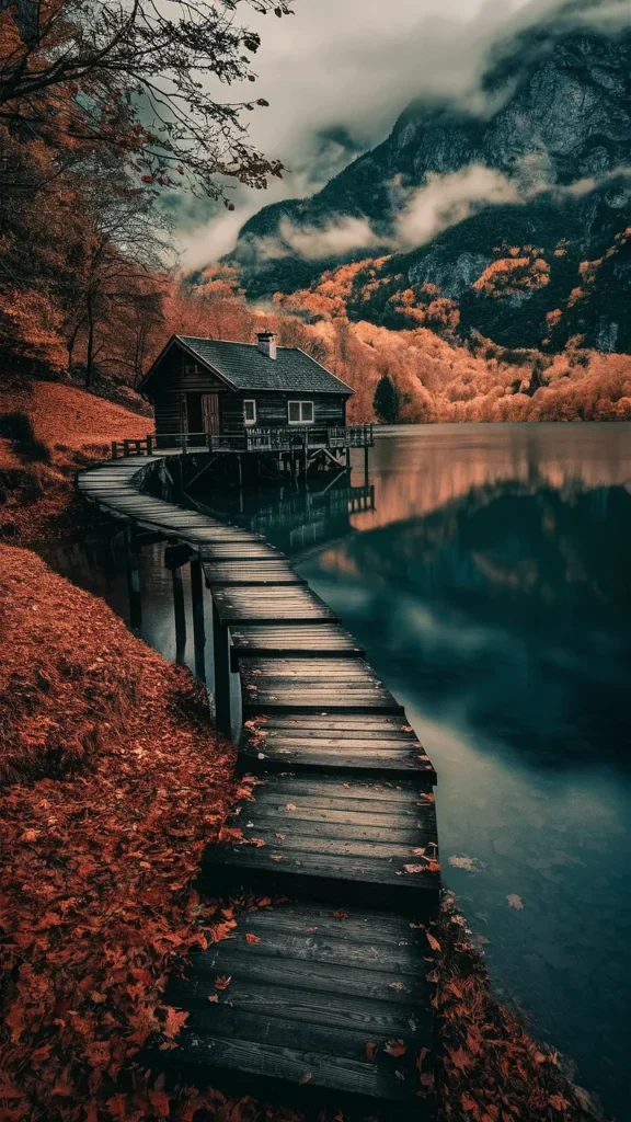 Cozy Fall Lake House Decor & Scenic Vibes