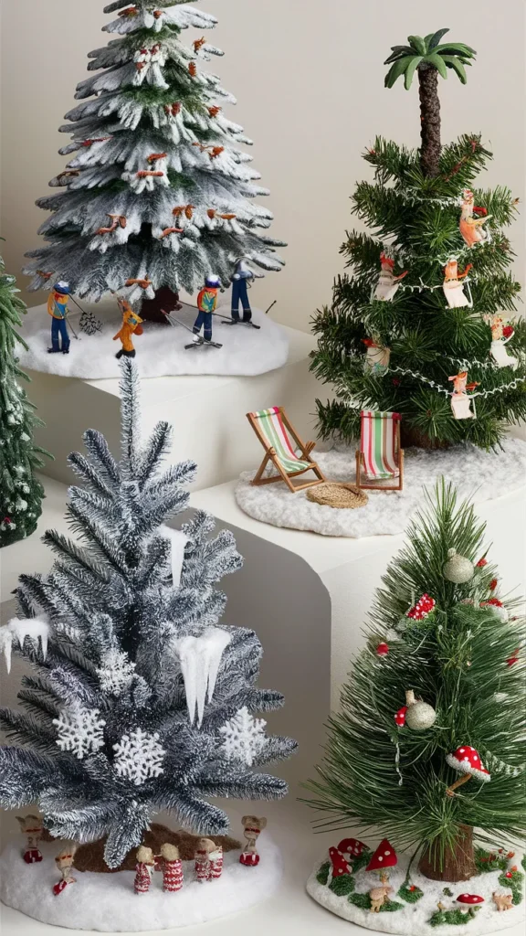 cute mini christmas tree ideas aesthetic