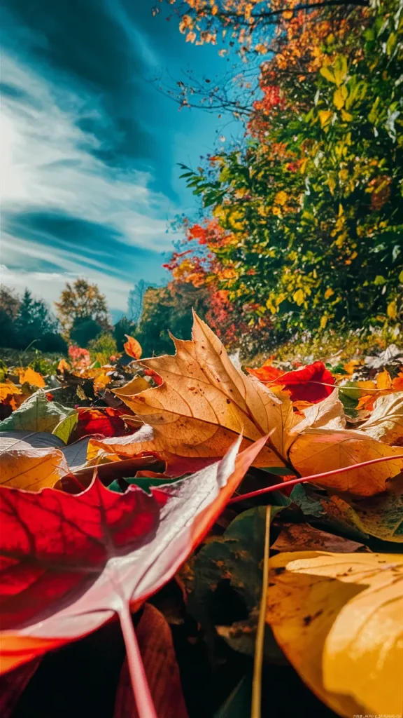 fall phone wallpaper bright