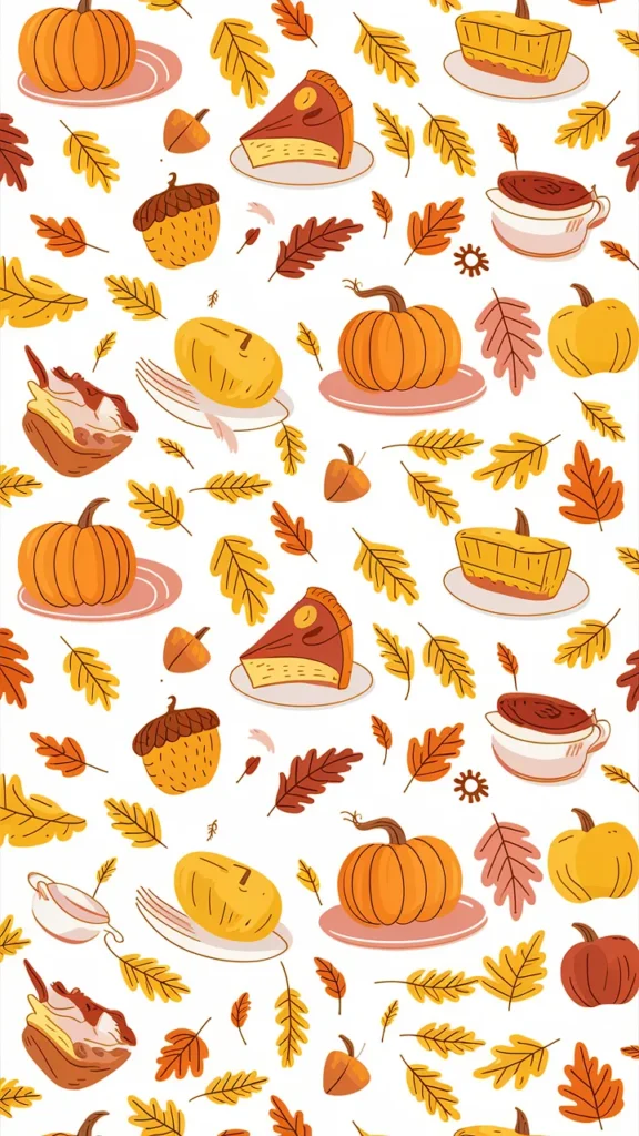 fall thanksgiving phone wallpaper