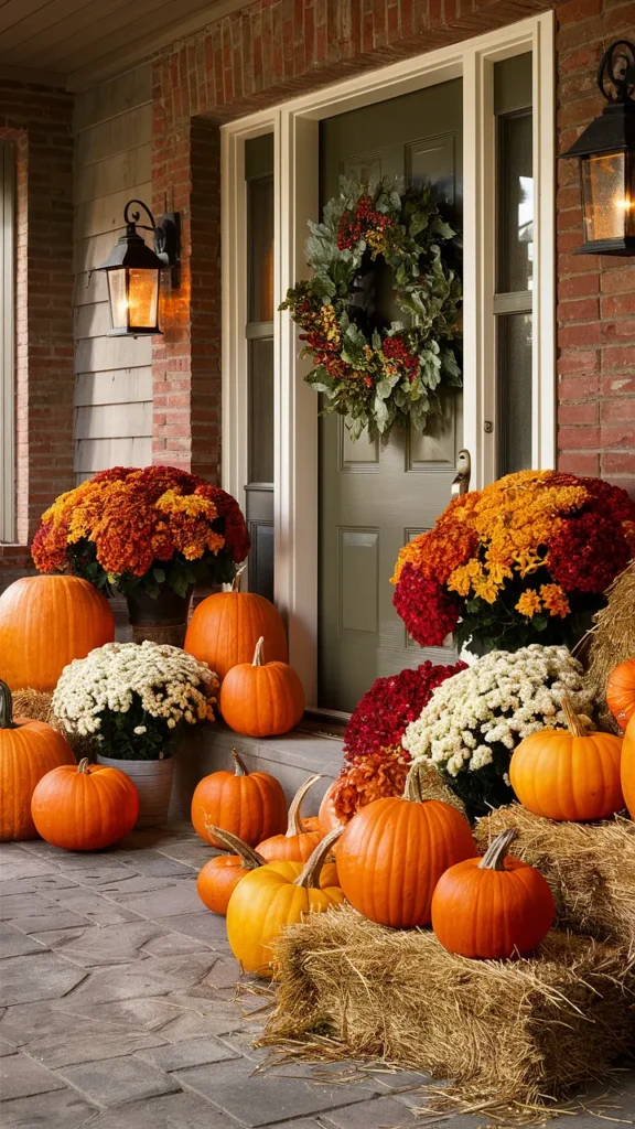 front porch ideas curb appeal fall