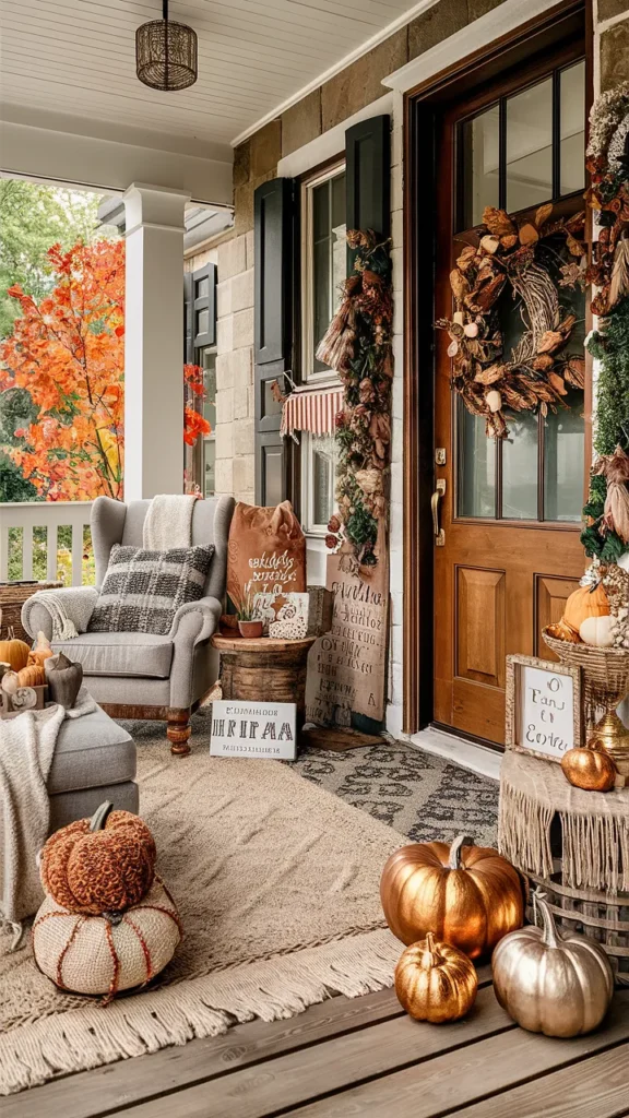 front porch ideas for fall farmhouse