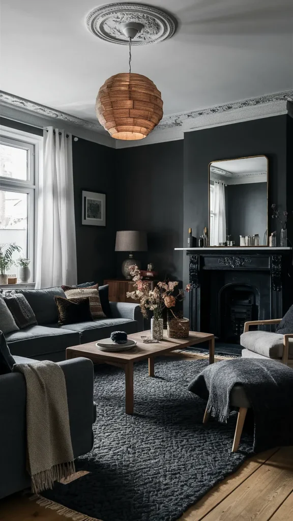 living room inspiration dark and cozy
