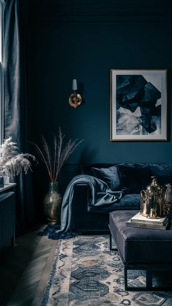 living room inspiration dark and moody