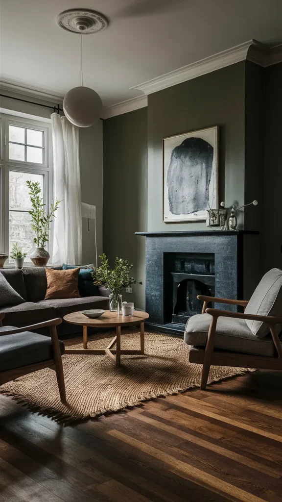  living room inspiration dark brown floor