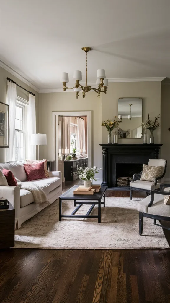 living room inspiration dark hardwood