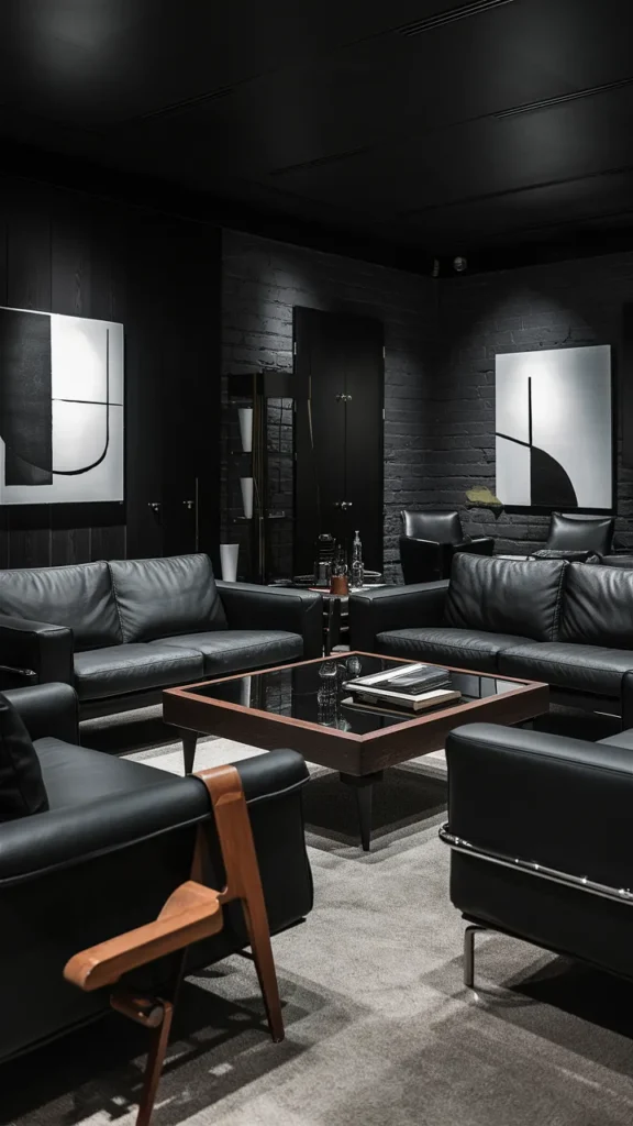 living room inspiration dark modern