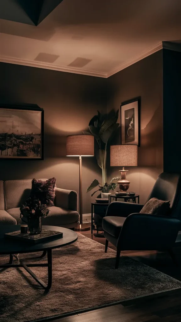 living room inspiration dark moody